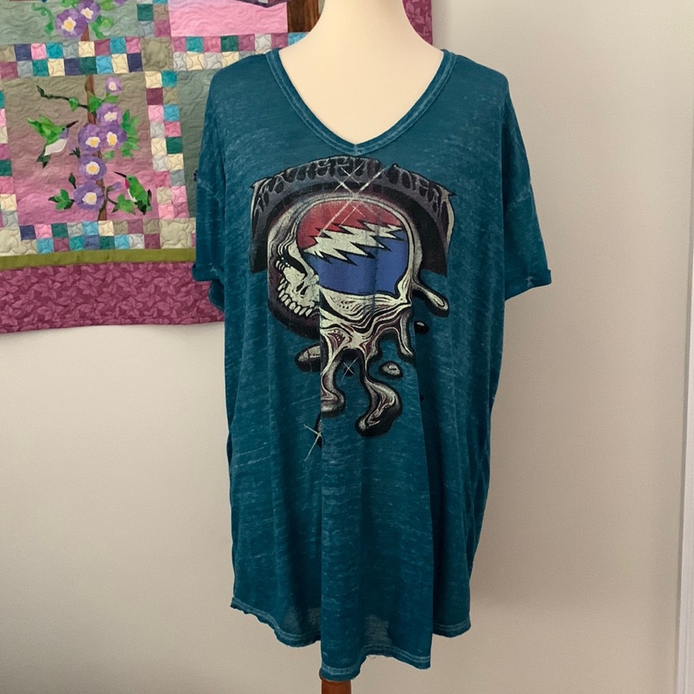 Grateful Dead official licensed shirt , rock and roll hall of fame OS